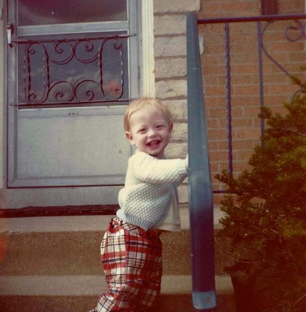 Yitzi Weiss at the house on Pratt, May 1975