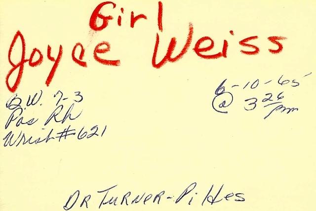 Girl Joyce Weiss Dr Turner Pildes