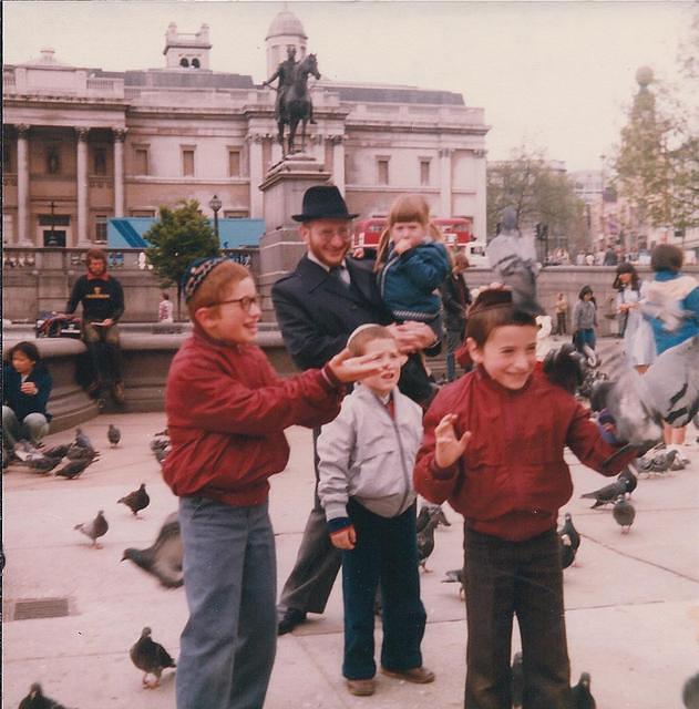 Trafalgar Square, London, England 1984. See Notes.