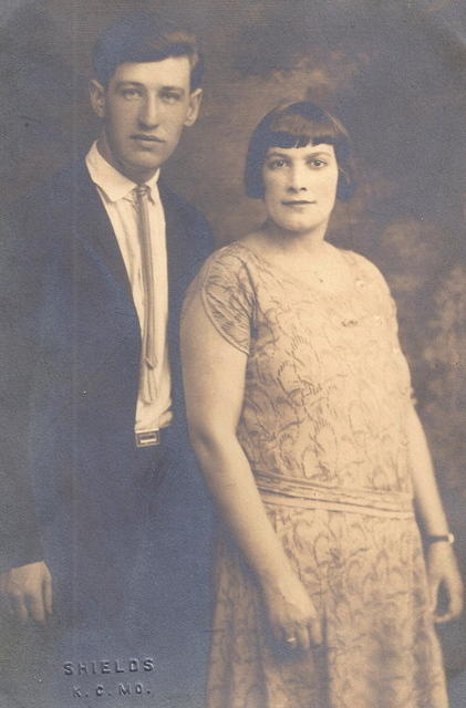 Morris Bratt & Esther Baellow.  Kansas City, MO 1924