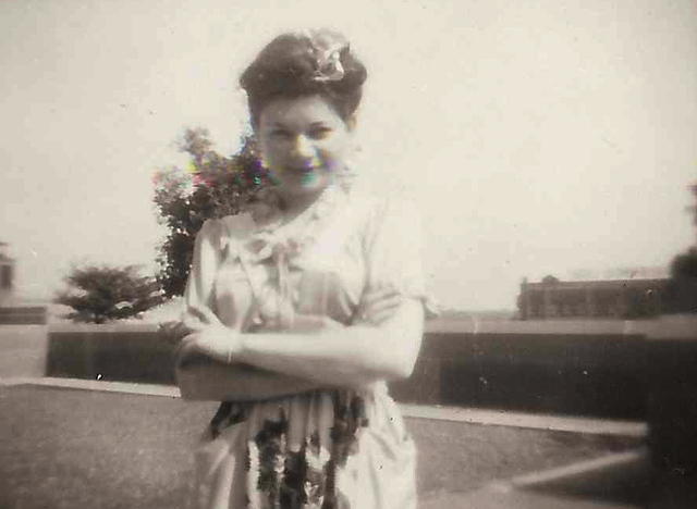 Eva Cohn Tulchinsky at the Liberty Memorial, June 14, 1944