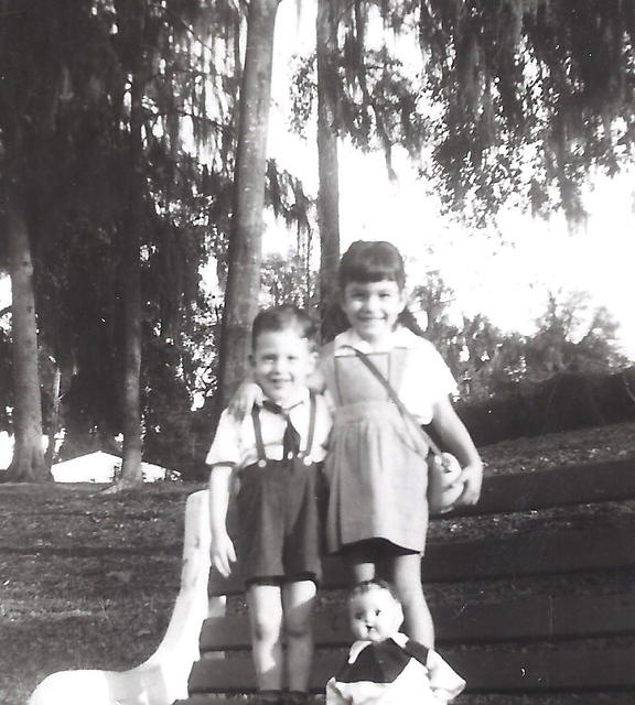 Libby Cohen Needle and Marvin Cohen. Waycross, Georgia around 1952.