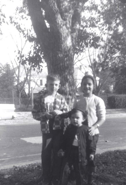 Marvin Cohen, Libby Cohen Needle, Harvey Cohen. Waycross, GA, 1956