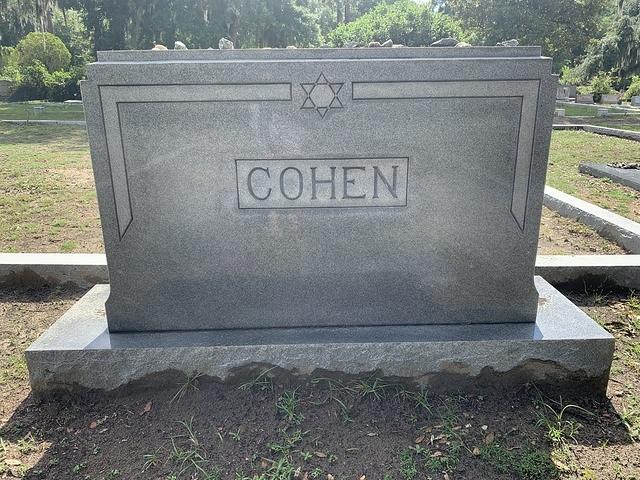 Rabbi Louis Haim Yehudah and Rose Slutsky Cohen Headstone