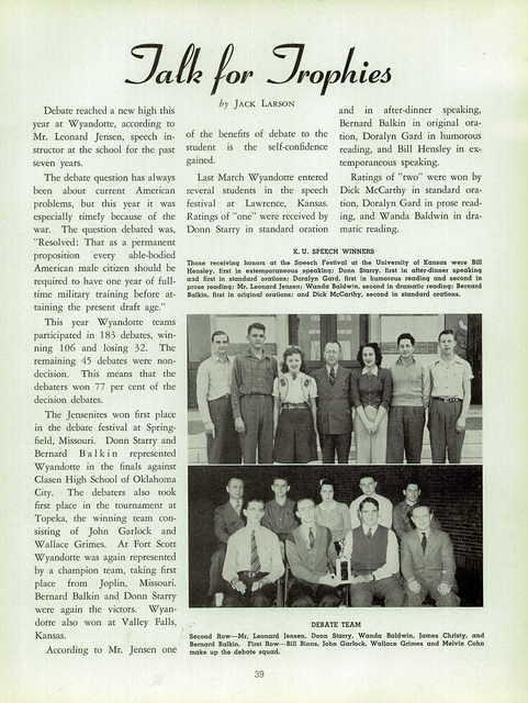 Melvin Cohn 1942 Wyandotte High p. 39