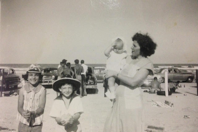 Libby Cohen Needle, Marvin Cohen, Fannie Cohn Cohen holding Harvey Cohen