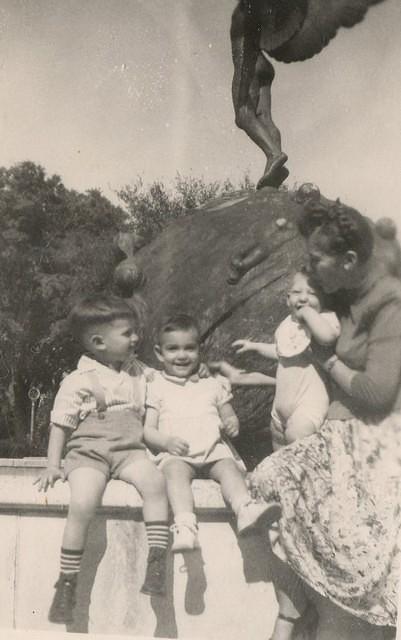 Fannie Cohn Cohen w/ her children Marvin, Libby Cohen Needeland Harvey