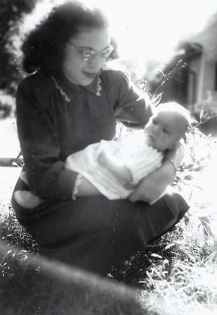 Eva Tulchinsky and Linda Tulchinsky Siegel, 1947