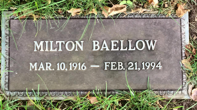 Milton Baellow Headstone