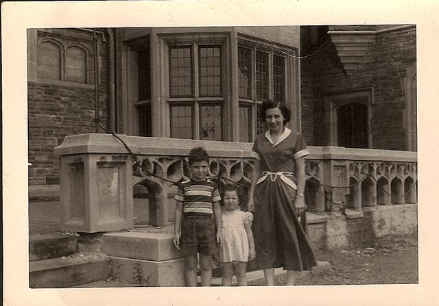 1949 - Thelma Hecht Clutz w Larry Clootz and Marcia Clutz Tropp, Toronto, Canada