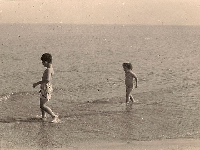 Larry Clootz and Marcia Clutz Tropp, 1949