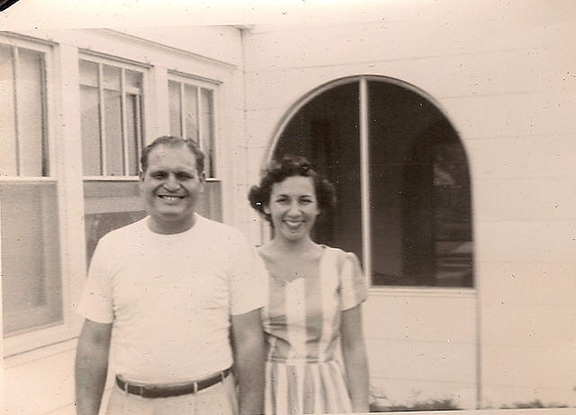 Ted & Thelma at house on 68th