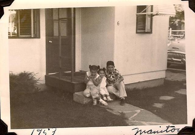 Larry Clootz, Marcia Clutz Tropp, and Linda Clutz Cohn 1953