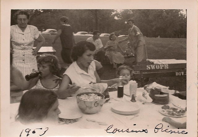 Cousins Picnic at Swope Park, 1953