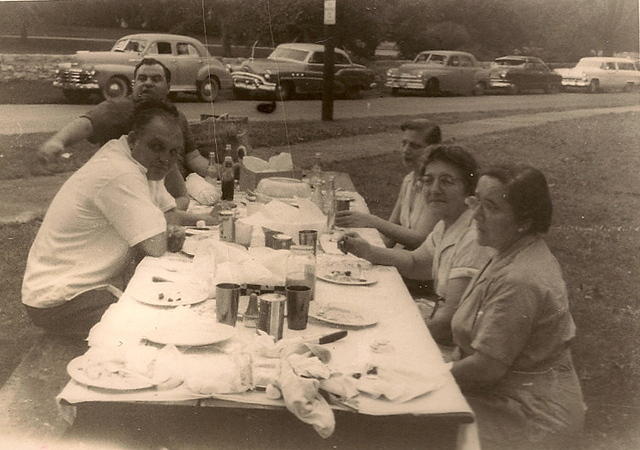 L to R: Alvin, Bill Cohen (friend), Bill's wife, Helen Lerner, and Anna Hecht