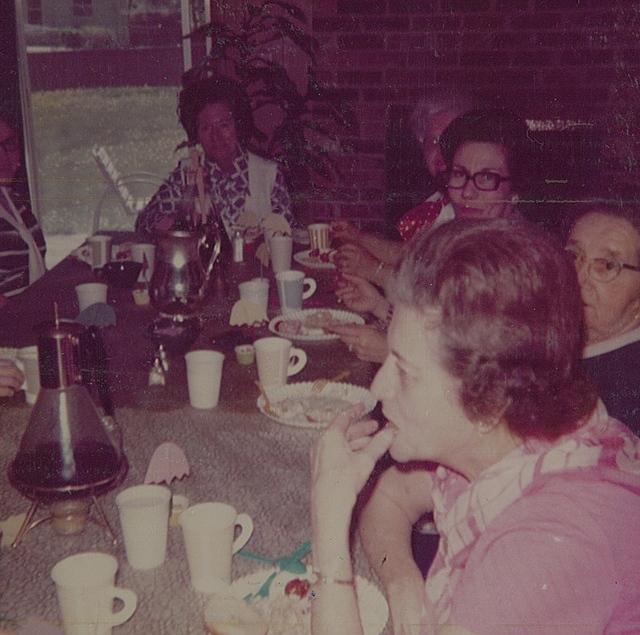 Mrs. Goldenberg, Ella Goldstein, Thelma Clutz, Anna Hecht, and Unknown