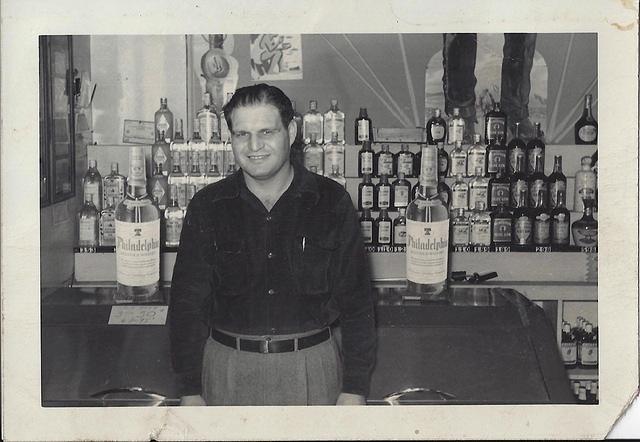 Ted Clutz at his liquor store, Ted's Cut Rate Liquors