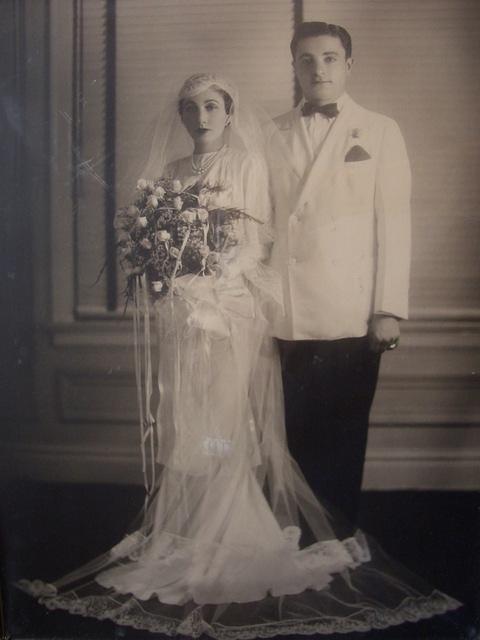 Wedding of Rose Hecht & Ben Overbeck, 1936