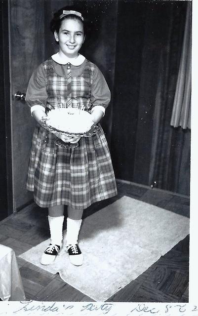 Linda Clutz Cohn 11 year old birthday party, 1962