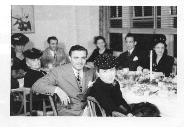 Ben and Rose Hecht Overbeck in the foreground