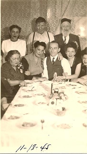 Fannie and Sammy Cohen's cake cutting, Nov 18, 1945