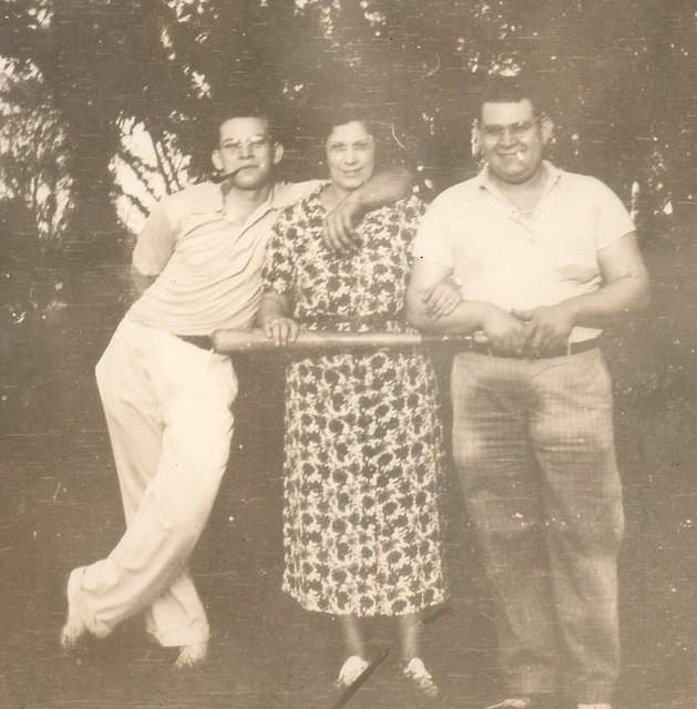 Louis Cohn, Esther Baellow Wolfson, and Rubin Baellow