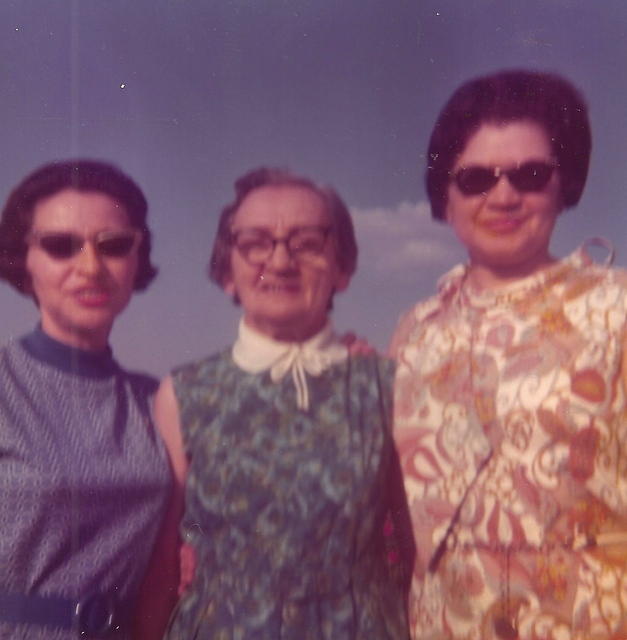 Anne Walters & her mother (friends) w Eva Cohn Tulchinsky.  See notes