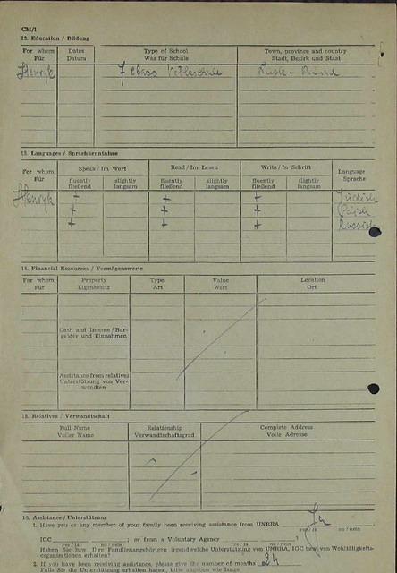 Application for IRO Assistance 5