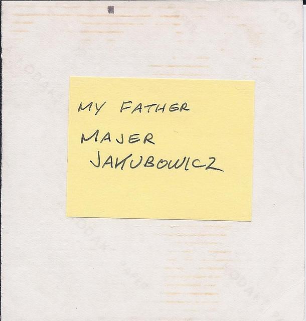 "My father Majer Jakubowicz"