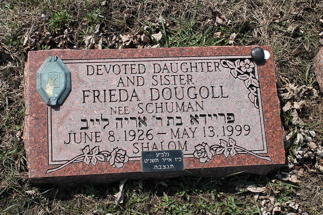 Frieda Schuman Dougoll Headstone