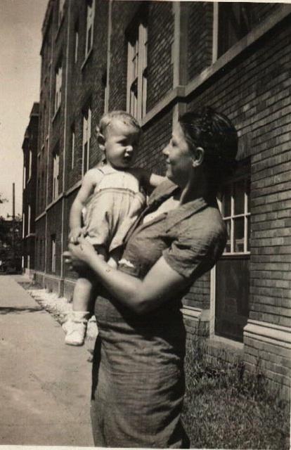 Esther Steinlauf with Eddie late 1930s