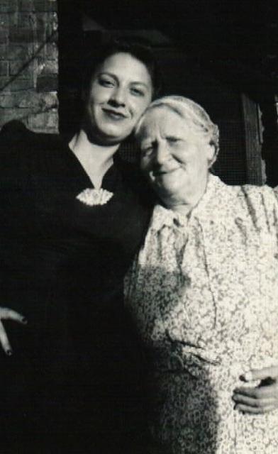 Esther Yellen with her mother Brina.  Early 1930's.