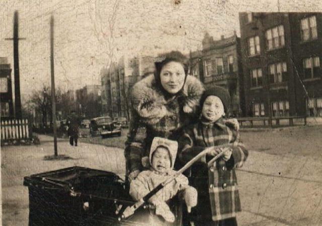 Esther Yellen Steinlauf with Eddie and Joyce Steinlauf