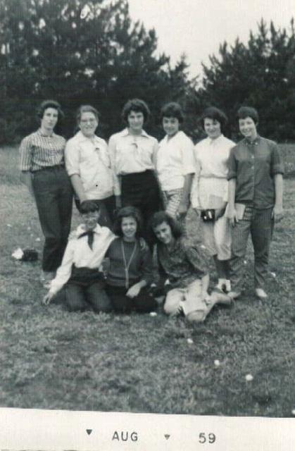 Joyce Steinlauf Corcia at Moshava, Aug , 1959