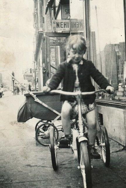 Joyce Steinlauf on bike