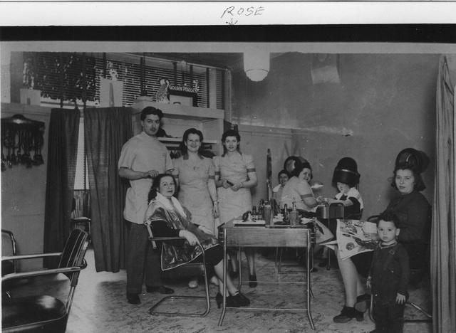 Rose Steinlauf Zaitz working at a beauty parlor Chicago