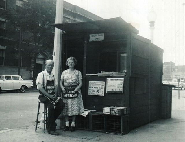 Max & Esther Portnoy at Newstand 53rd & Blackstone