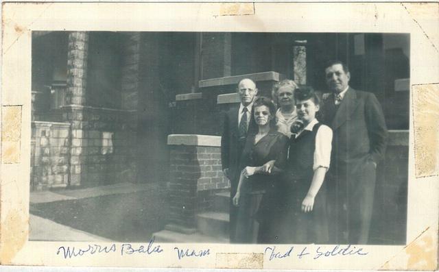 Morris & Bala Baellow, Max & Esther Portnoy, Goldie Portnoy Leon.  April 1945