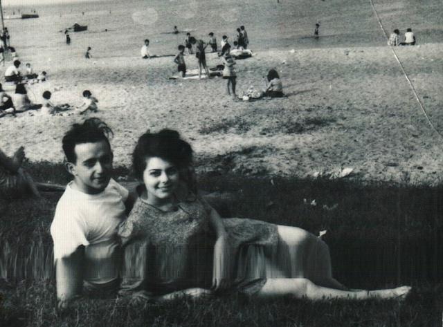 Harold Marks (friend) & Goldie Portnoy Leon. 1945