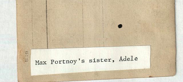 Adele Portnoy (Max's sister) (back)