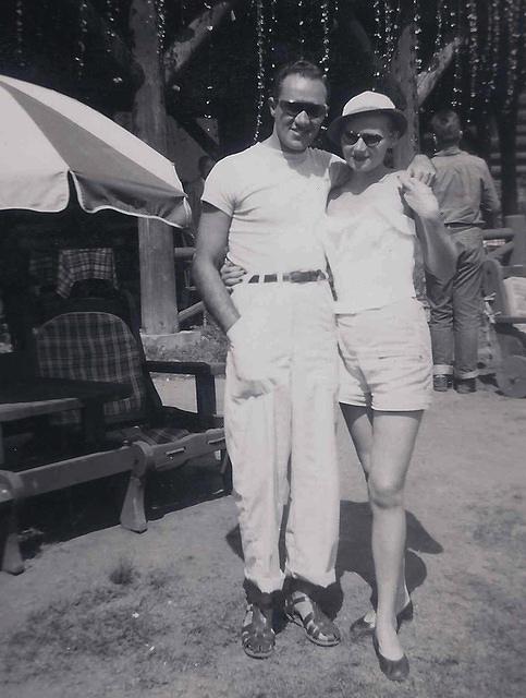 Bill and Violet Bleier Silvern, Hollywood Hills Hotel, Old Forge, NY, 1950