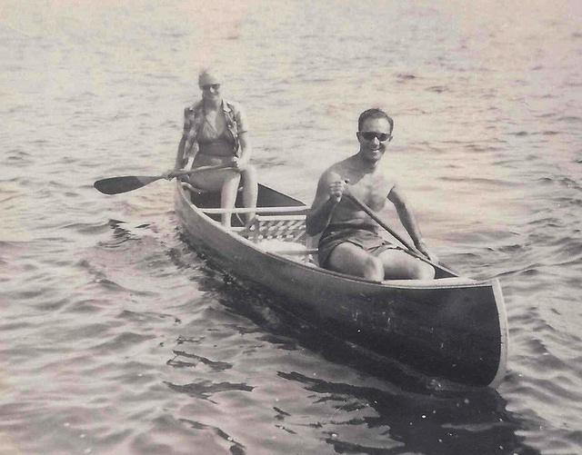 Bill and Violet Bleier Silvern, Hollywood Hills Hotel, Old Forge, NY, 1950