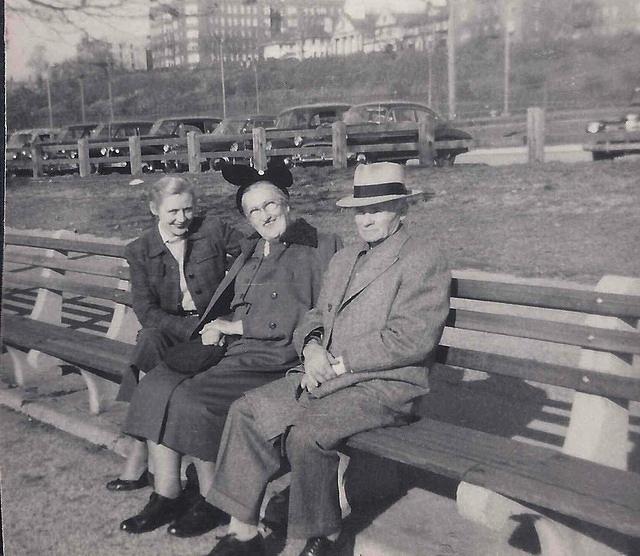 Violet Bleier Weiss Silvern, Josephine Josee Lorry and Myer Meir Silverman 1950