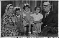 Anushka Chana Weiss Bleier, Mordechai, Rachel Bleier Taub, Esther Bleier Copperman, and Avraham Andor Bleier. Jerusalem, Israel abt 1953 See notes.