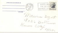 Letter to Maurine and Robert Bogart from mother Lena. St. Joseph. 1965. (envelope)