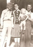 Ethyl "Shorty" Lewis & Anne Bogart Lewis with their first son Michael and Robert Bogart