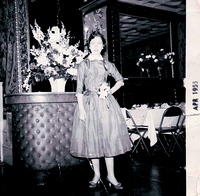 Chani Silber Meyer, 1955 Engagement Picture