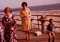 Adele Breier, Silber Breier, on the boardwalk in Seagate