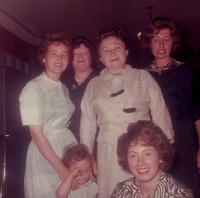 Gershon Meyers sister, Judy Silbers mother, Gershon Meyers Mother, Chani Silber, Judy Silber bottom right