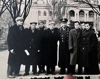 David Shoikhet in middle w military cap